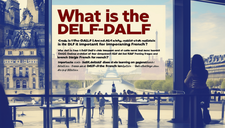 descubre qué es el delf-dalf y por qué es crucial para aprender francés. obtén información sobre la importancia de este examen en el dominio del idioma francés.